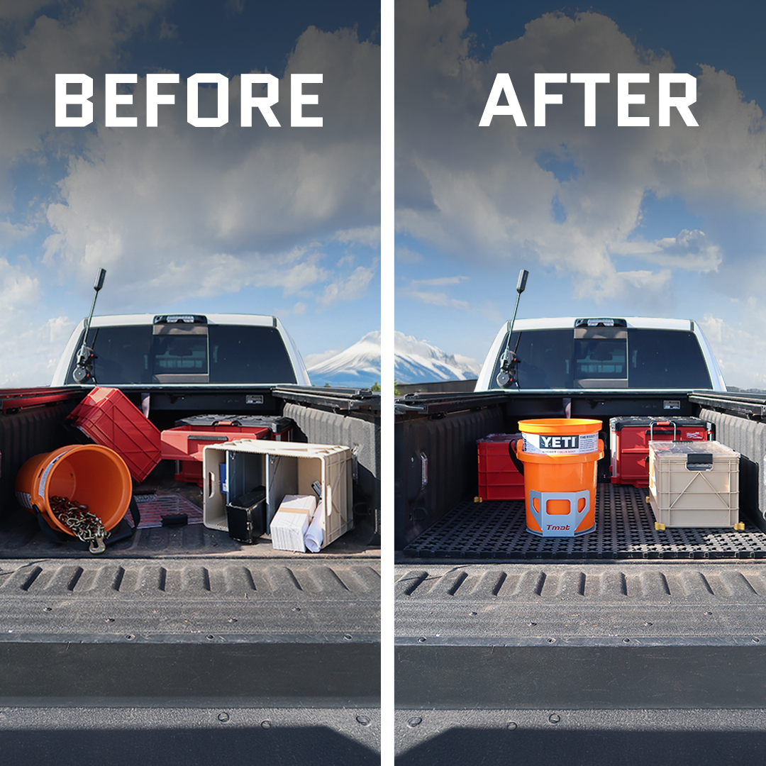Tmat Truck Bed Organizer Slide Out Mat | Jeep Gladiator
