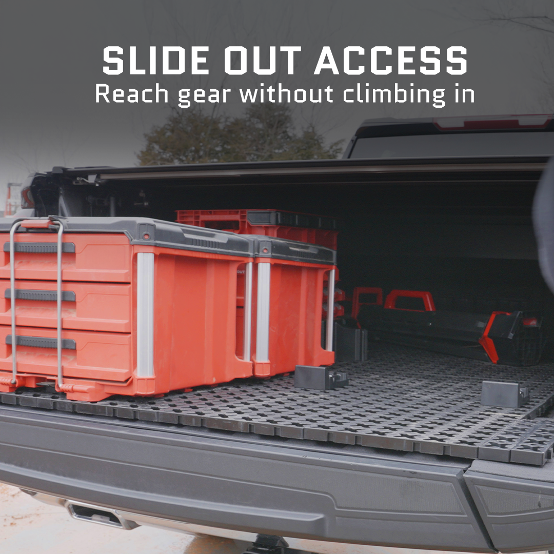 Tmat Truck Bed Organizer Slide Out Mat | Jeep Gladiator