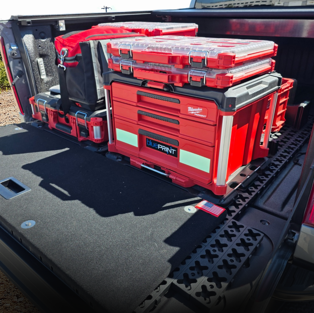 How to Organize Milwaukee Packout in Your Truck Bed with Tmat