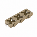 2" x 6" Tmat Strips - Tan (Case of  204)