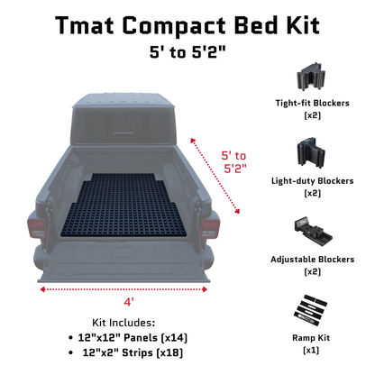 Tmat Truck Bed Organizer Slide Out Mat | Jeep Gladiator