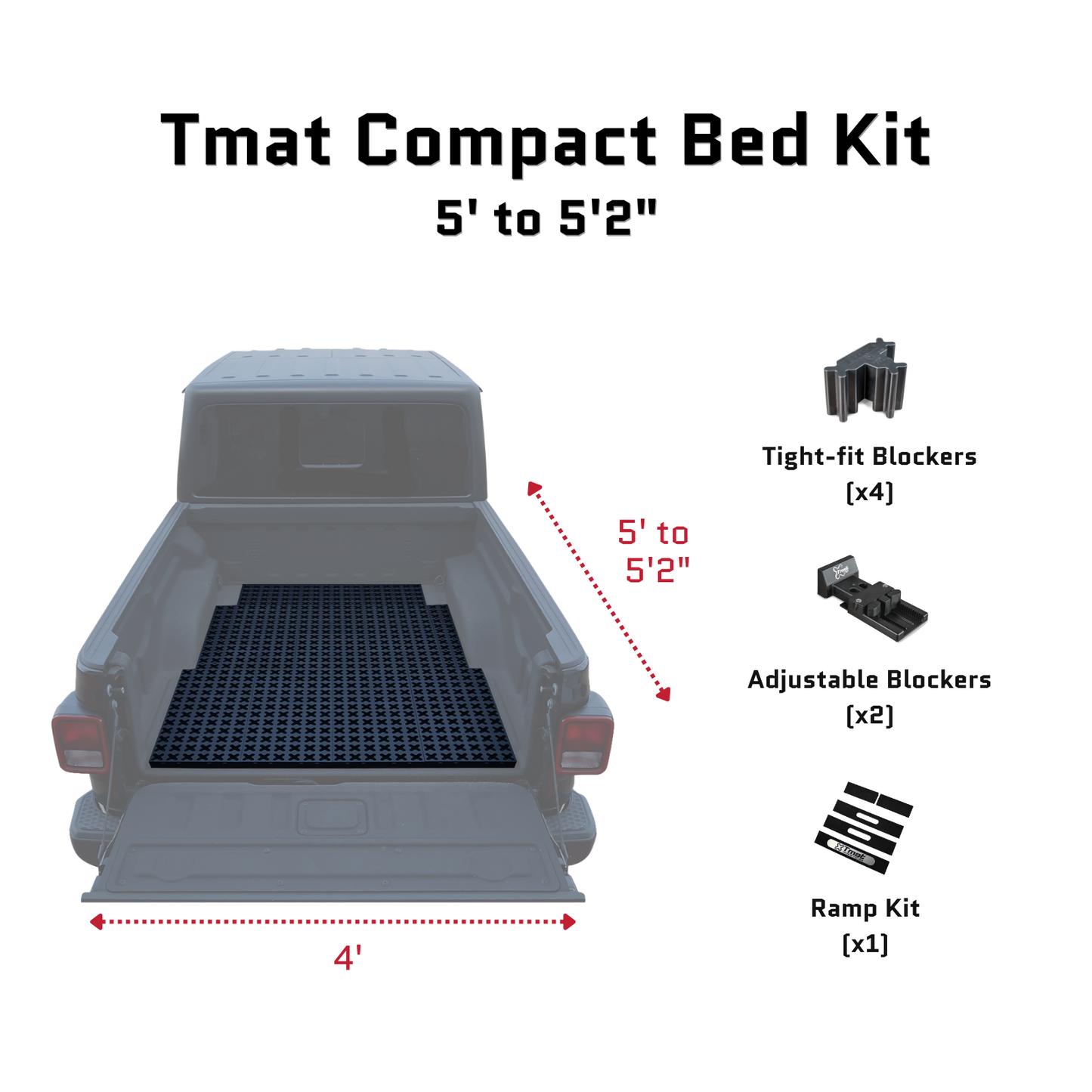 Tmat Truck Bed Organizer Slide Out Mat | Nissan Frontier Short Bed