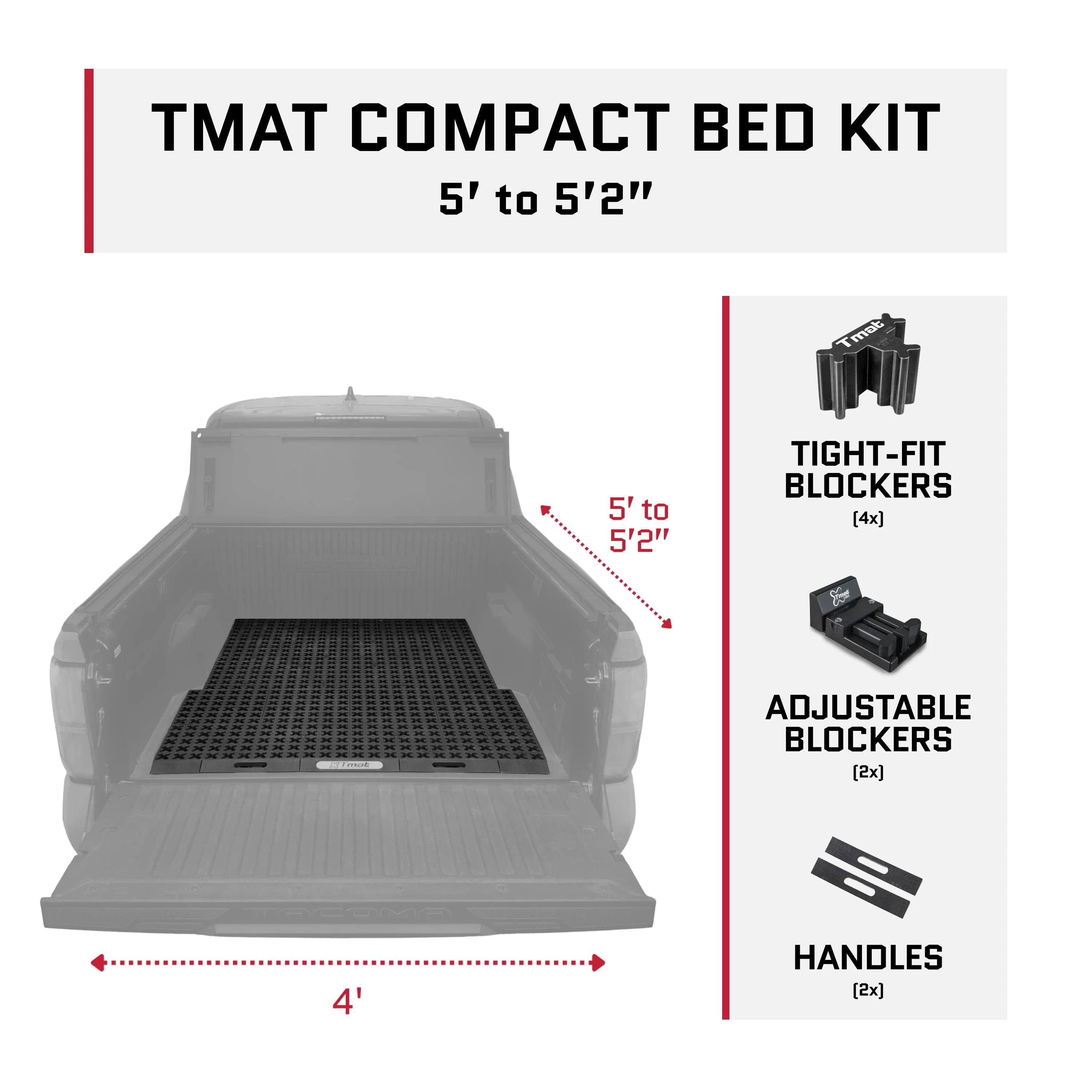 Tmat Truck Bed Organizer Slide Out Mat | Nissan Frontier Short Bed