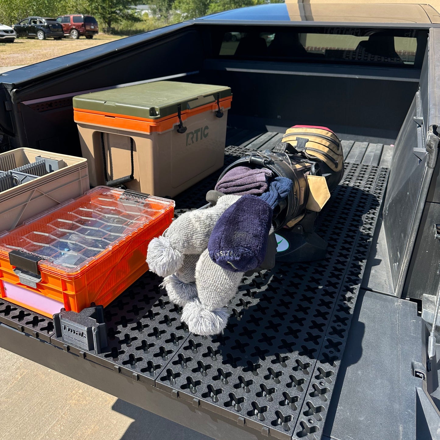 Tmat Truck Bed Organizer Slide Out Mat with Drainage (Standard Bed 6' to 6'5")
