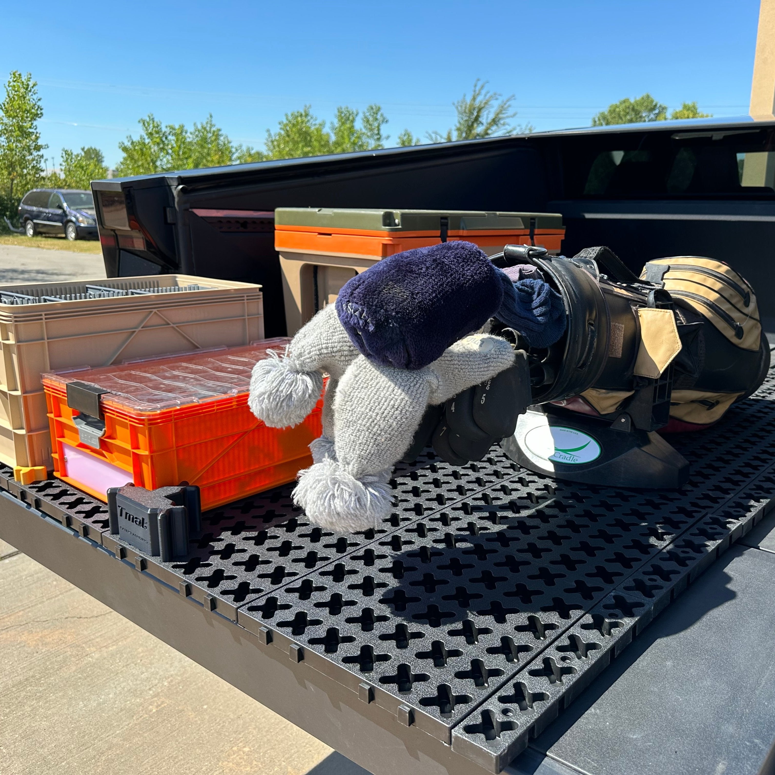 Tmat Truck Bed Organizer Slide Out Mat | Tesla Cybertruck