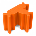 Tmat Tight-fit Stout Stationary Blockers - Orange (2-Pack)