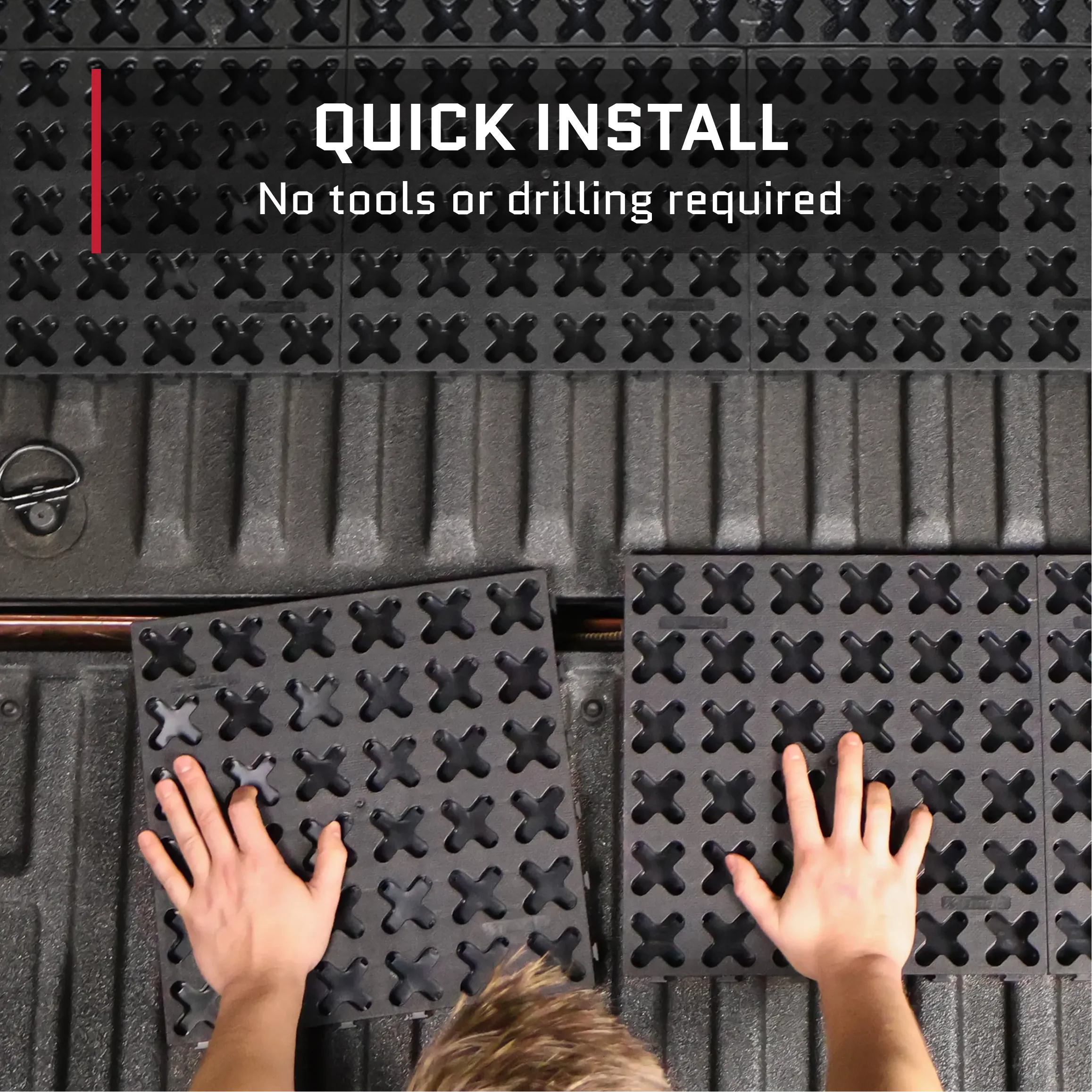 Tmat Truck Bed Organizer Slide Out Mat | Universal Fit for Long Beds 8' to 8'2"