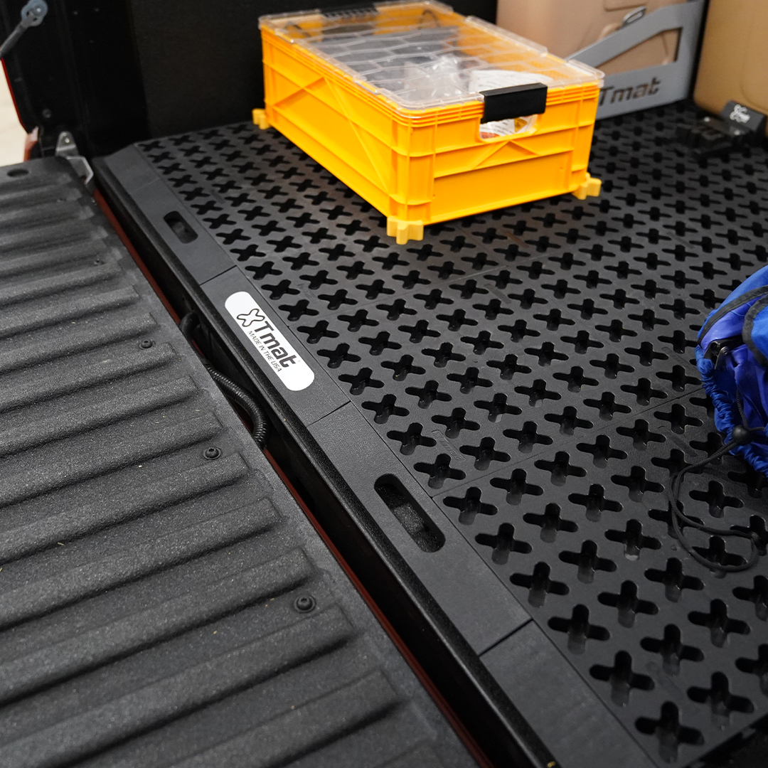 Tmat Handles & Ramp Edge Kit - 48" Total Length (fits Midsize & Compact Truck Kits) - Tan