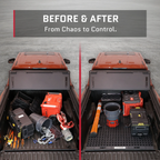 Tmat Truck Bed Organizer Slide Out Mat | Universal Fit for Long Beds 8' to 8'2"