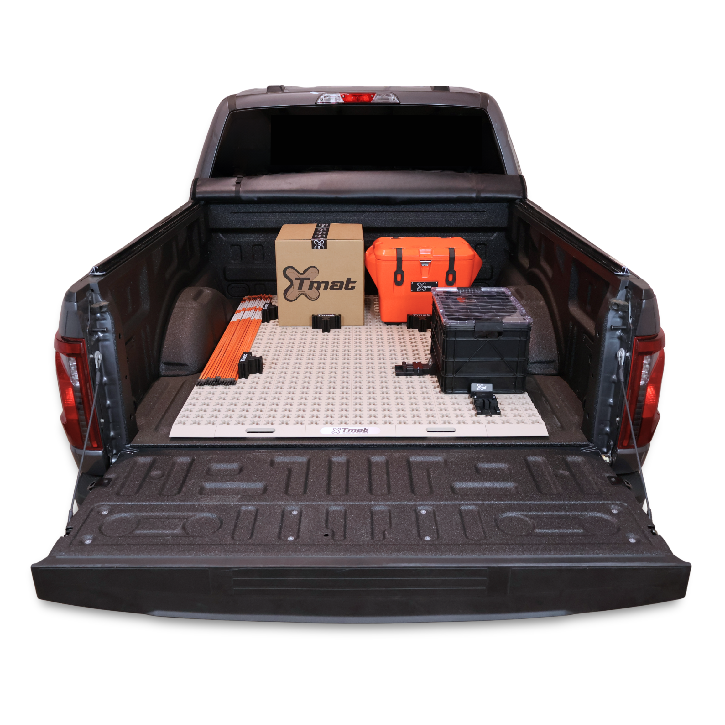 Tmat Truck Bed Organizer Slide Out Mat | Universal Fit for Long Beds 8' to 8'2"