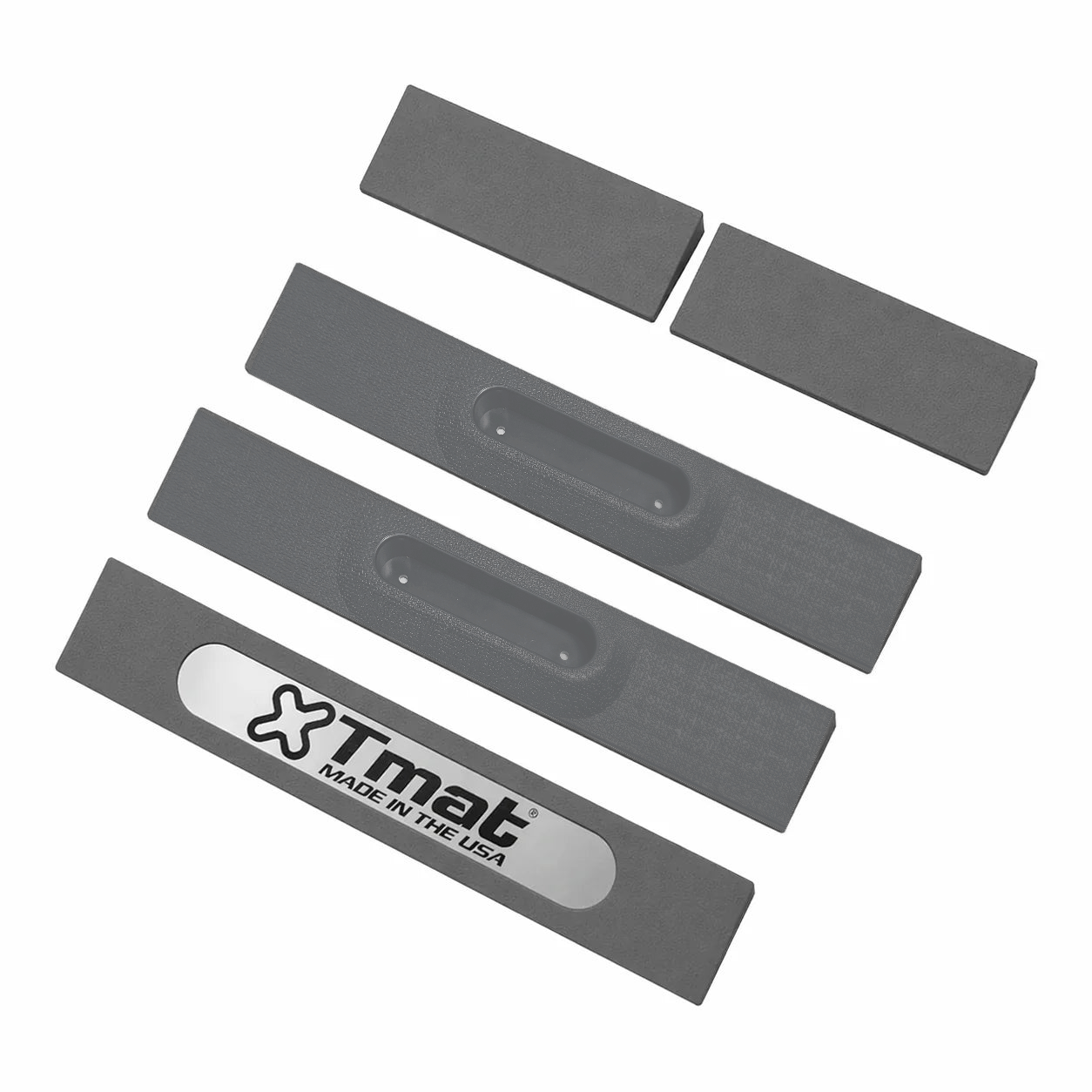 Tmat Handles & Ramp Edge Kit - 48" Total Length (fits Midsize & Compact Truck Kits) - Gray