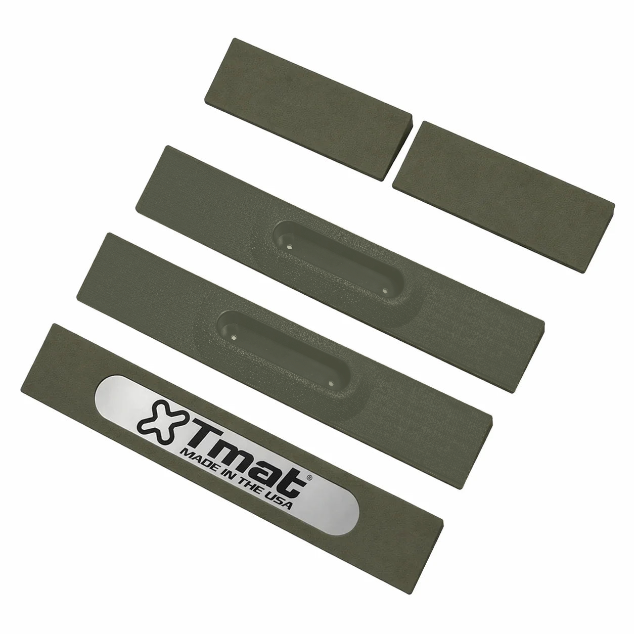 Tmat Handles & Ramp Edge Kit - 48" Total Length (fits Midsize & Compact Truck Kits) - Green