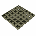 12" x 12" Tmat Interlocking Panel - Six Connectors With Drainage - Green (Single)