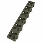 12" x 2" Tmat Interlocking Strips - Six Connectors With Drainage - Green (Set of 2)