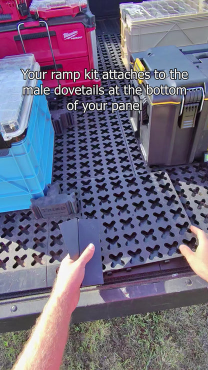 Tmat Handles & Ramp Edge Kit - 48" Total Length (fits Midsize & Compact Truck Kits)