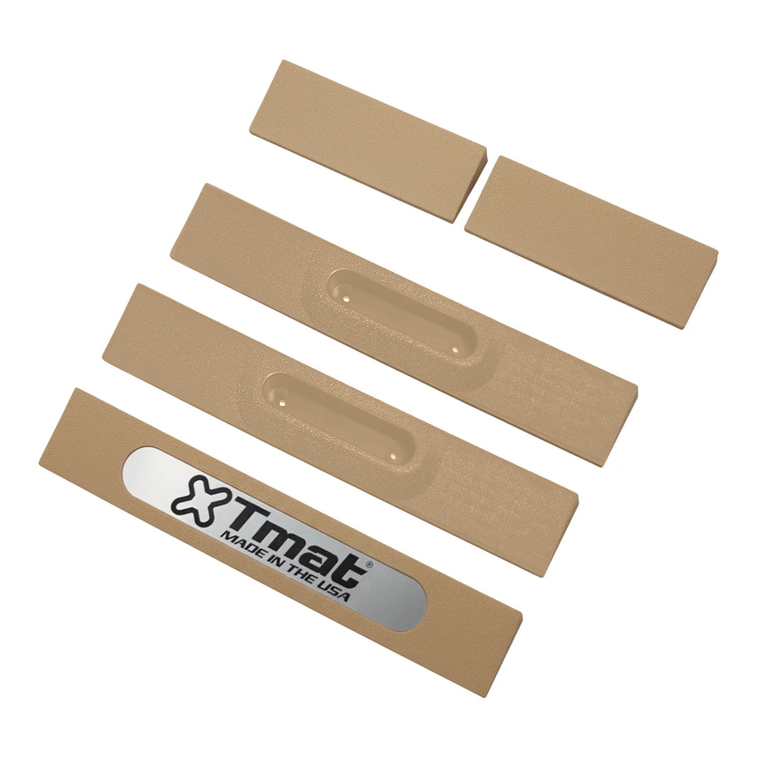 Tmat Handles & Ramp Edge Kit - 48" Total Length (fits Midsize & Compact Truck Kits) - Tan