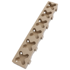 12" x 2" Tmat Interlocking Strips - Six Connectors With Drainage - Tan (Set of 2)